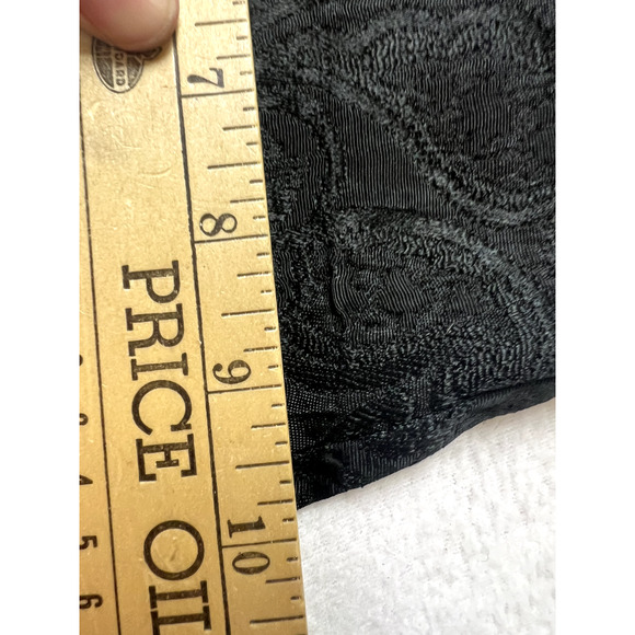 Hugo Buscati Collection Pant 10 Vintage Black Embossed straight Leg Goth Grunge - Picture 11 of 16